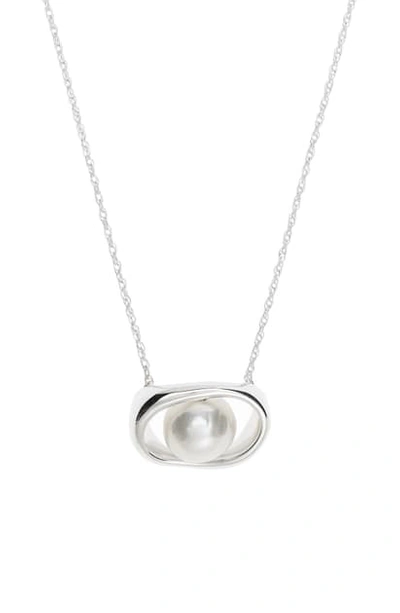 Sophie Buhai Pearl Orb Pendant Necklace In Freshwater Pearl/silver