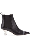 FENDI FENDI WOMEN'S BLACK LEATHER ANKLE BOOTS,8T6956A2C9F17S3 36