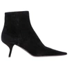 PRADA BLACK SUEDE ANKLE BOOTS,1T719L008002