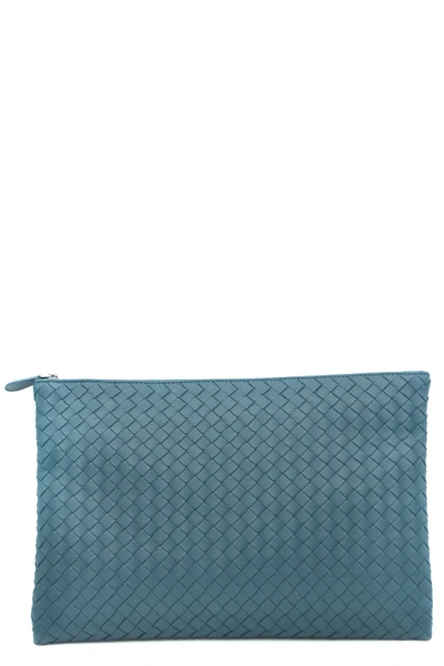 Bottega Veneta Blue Pouch