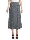 MAX STUDIO PRINTED MIDI SKIRT,0400011185990