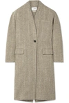 ISABEL MARANT ÉTOILE HENLO HERRINGBONE WOOL COAT