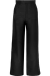 TOTÊME FLAIR CROPPED WOVEN WIDE-LEG trousers