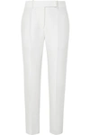 HAIDER ACKERMANN COTTON AND SILK-BLEND TAPERED PANTS