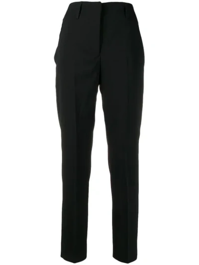 Incotex Cropped Tailored Trousers In Black