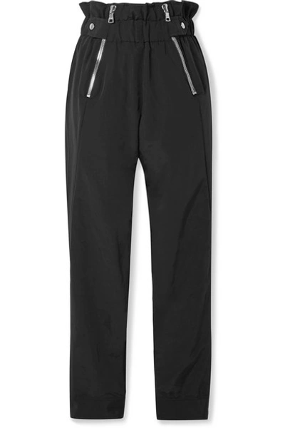 Rta Leon Shell Tapered Pants In Black