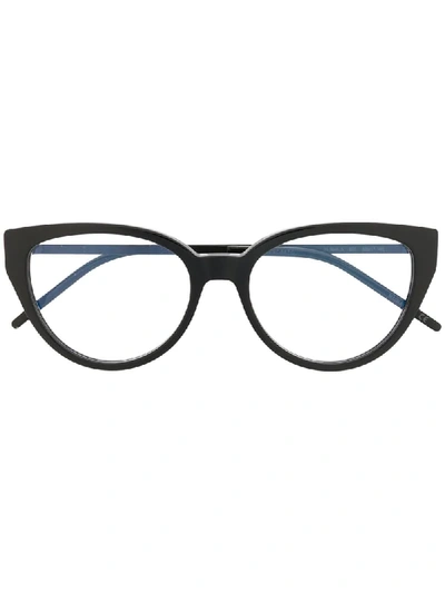 Saint Laurent Cat-eye Shaped Glasses In Black