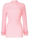 VICTORIA BECKHAM LADDER DETAIL RIBBED SWEATER