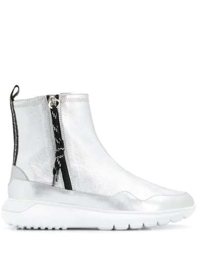 Hogan Interactive³ - Ankle Boots In Silver