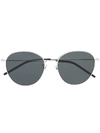 Saint Laurent Round Shape Sunglasses In Silver