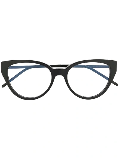 Saint Laurent Cat-eye Shaped Glasses In Black