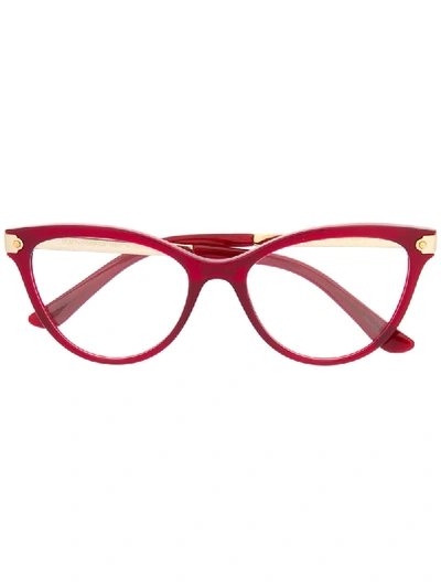 Dolce & Gabbana Cat-eye-brille In Red
