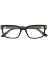 Tom Ford Square Shaped Glasses In Black