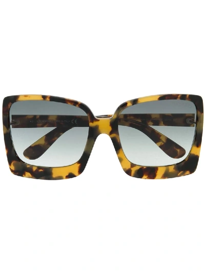 Tom Ford Katrine 02 Oversized Sunglasses In Brown