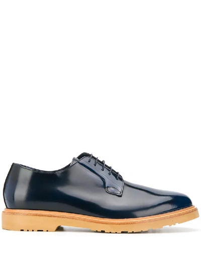 Paul Smith Derby-schuhe Mit Glanzoptik In Blue