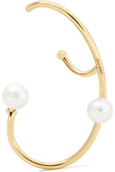 Ana Khouri Lily 18-karat Gold Pearl Earring