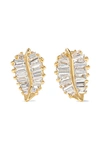 ANITA KO SMALL 18-KARAT GOLD DIAMOND EARRINGS