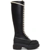 MM6 MAISON MARGIELA MM6 MAISON MARGIELA BLACK TALL COMBAT BOOTS