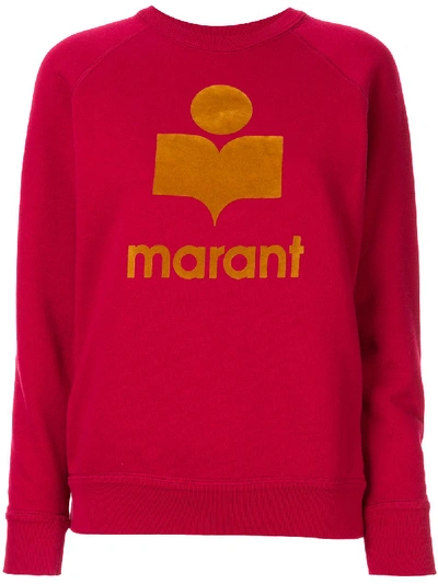 Isabel Marant Étoile Milly Logo Print Sweatshirt In Red