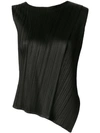 ISSEY MIYAKE DOUBLE LAYERED PLEATED TANK TOP
