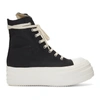 RICK OWENS DRKSHDW RICK OWENS DRKSHDW BLACK DOUBLE BUMPER HIGH-TOP SNEAKERS