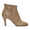 MAISON MARGIELA TAN STILETTO TABI BOOTS