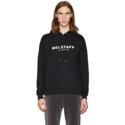 Belstaff Logo-print Drawstring Hoodie In Black