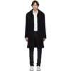 EIDOS EIDOS NAVY SHEARLING LONG COAT