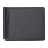 SMYTHSON NAVY PANAMA MONEY CLIP WALLET