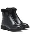 Jimmy Choo Voyager Ii Heated Leather Ankle Boots In Black
