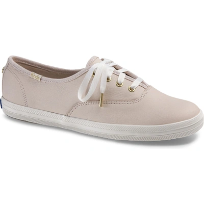 Keds X Kate Spade New York Champion Leather In Rose Dew Pink