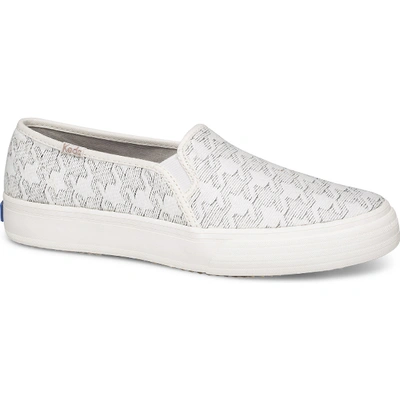 Keds Double Decker Houndstooth In White