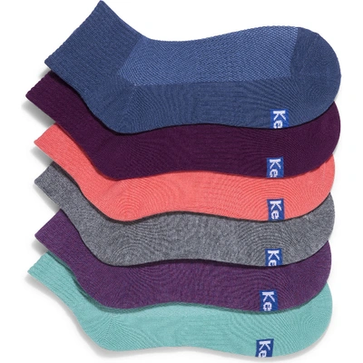 Keds Low Crew Socks In Mulberry Asst