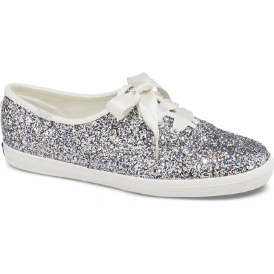 Keds X Kate Spade New York Champion Glitter. In Crystal Silver Multi