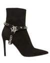 BALMAIN Ora Chain Strap Ankle Boots,060039953661