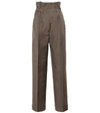 ACNE STUDIOS WOOL-BLEND HIGH-RISE WIDE-LEG PANTS,P00409045