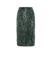 N°21 SEQUINED PENCIL SKIRT,P00419048