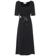 PRADA BELTED MIDI DRESS,P00429699