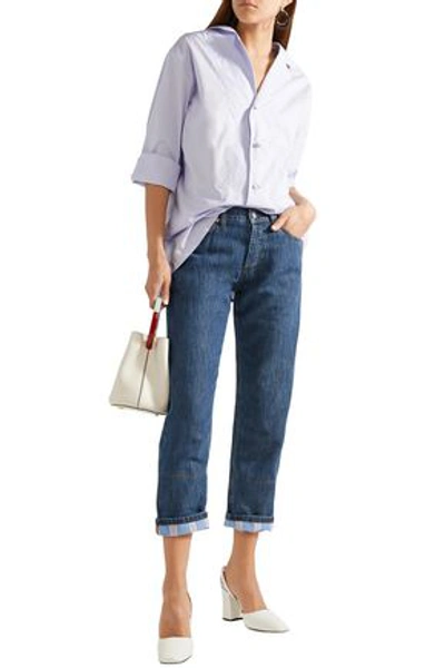 Marni Woman Cropped Boyfriend Jeans Mid Denim In Blue