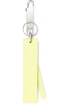 RICK OWENS RICK OWENS WOMAN TEXTURED-LEATHER KEYCHAIN CHARTREUSE,3074457345620930601