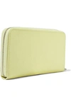 RICK OWENS RICK OWENS WOMAN LEATHER CONTINENTAL WALLET LIGHT GREEN,3074457345620964383