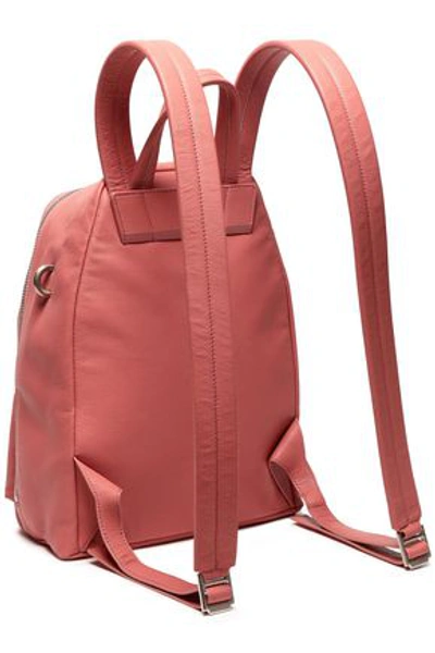 Rick Owens Woman Textured-leather Backpack Antique Rose In Pink