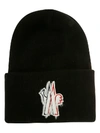 MONCLER SYMBOL DETAIL EMBROIDERY BEANIE,11092190