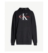 CALVIN KLEIN LOGO-EMBROIDERED OVERSIZED COTTON-JERSEY HOODY