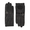 AGNELLE FAYE BLACK CUT-OUT LEATHER GLOVES,3133439