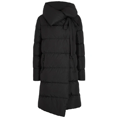 Bacon Big Puffa Black Quilted Shell Coat