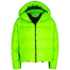 BACON CLOUD NEON GREEN QUILTED SHELL JACKET,3108337