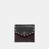 COACH COACH SMALL WALLET IN COLORBLOCK WITH SCALLOP RIVETS,78300
