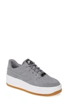 Nike Air Force 1 Sage Low Platform Sneaker In Cool Grey/ Black/ White