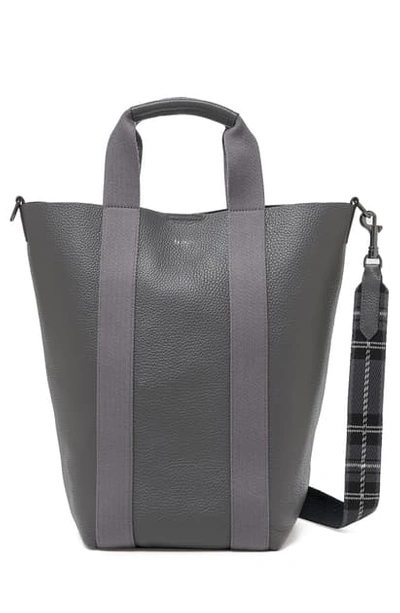 Botkier Sutton Place Convertible Leather Shopper In Smoke